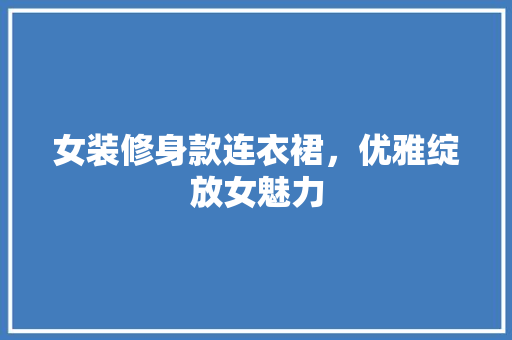 女装修身款连衣裙，优雅绽放女魅力