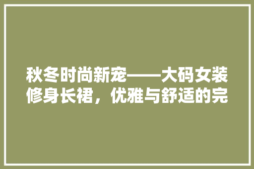 秋冬时尚新宠——大码女装修身长裙，优雅与舒适的完美结合