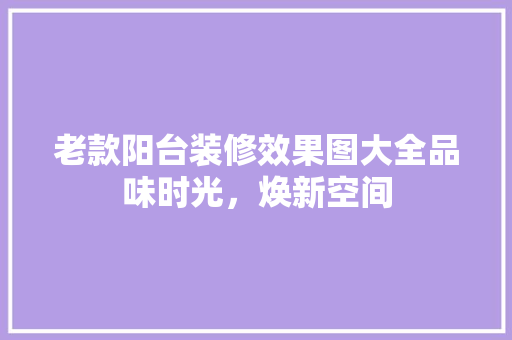老款阳台装修效果图大全品味时光，焕新空间
