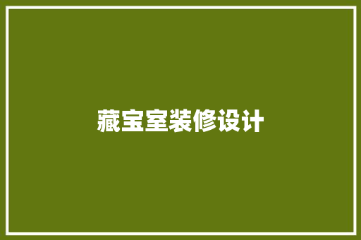 藏宝室装修设计